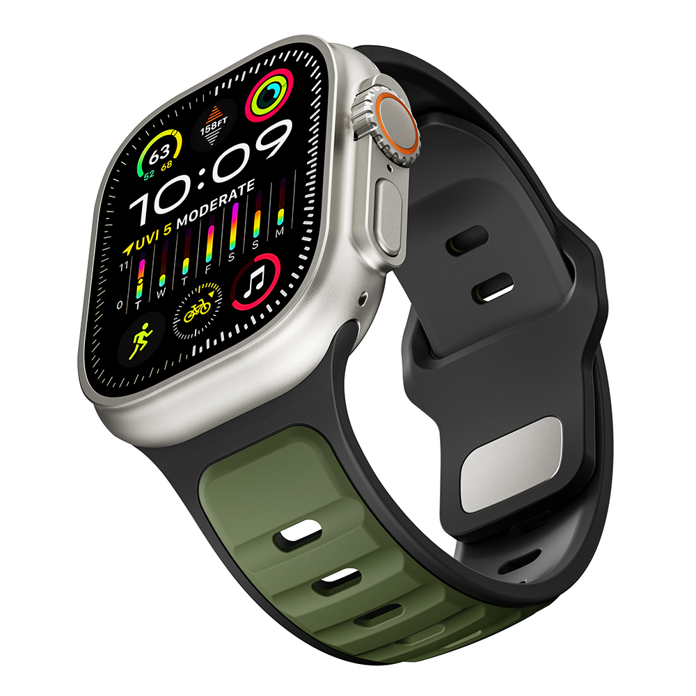 Apple Watch Ultra 49mm Uyumlu Zore KRD-135 Silikon Kordon Strap Kayış - 27