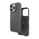 Apple iPhone 16 Pro Max Uyumlu Kılıf Wiwu DCC-208 Magsafe Şarj Özellikli Kamera Standlı Aramid Fiber Tasarım Kevlar Kapak - 5