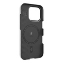 Apple iPhone 16 Pro Max Uyumlu Kılıf Wiwu DCC-208 Magsafe Şarj Özellikli Kamera Standlı Aramid Fiber Tasarım Kevlar Kapak - 6