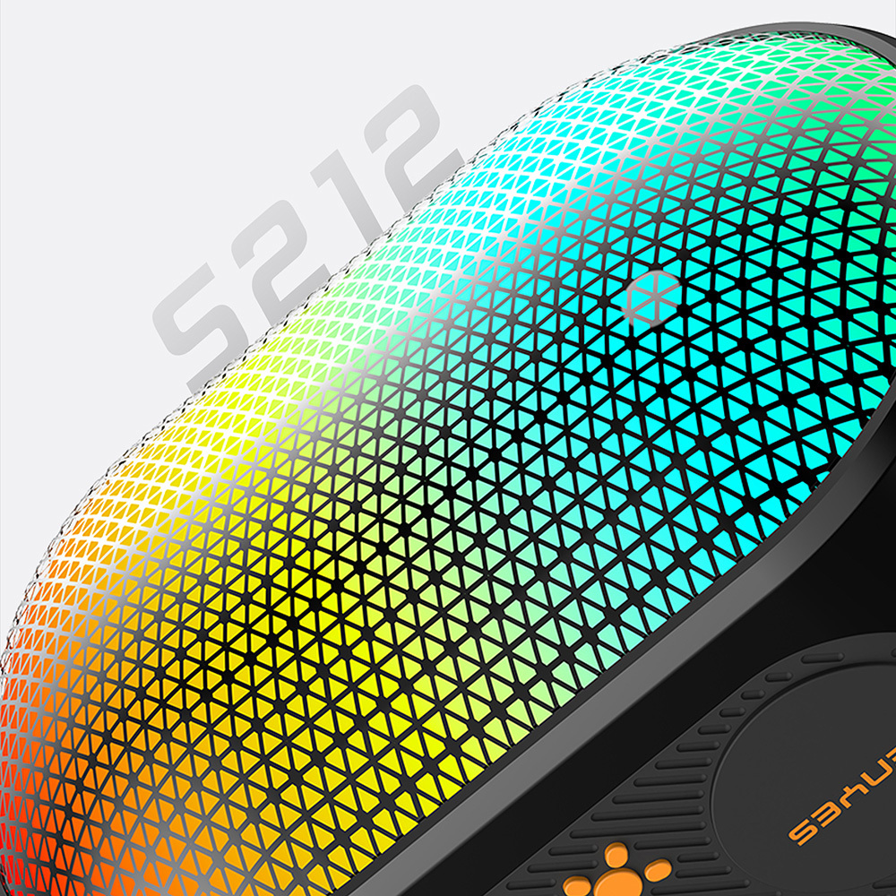 Lenyes S212 Su Geçirmez RGB Işıklı Askılı Taşınabilir Kablosuz Bluetooth Hoparlör v5.3 - 4