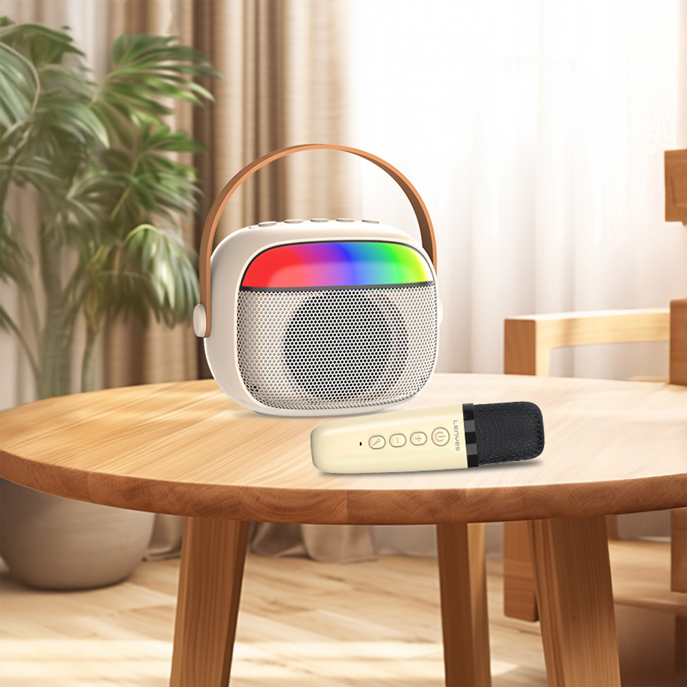 Lenyes S227 RGB Işıklı Askılı Mikrofonlu Bluetooth Speaker Hoparlör v5.3 - 6