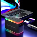 Lenyes S834 RGB Led Işıklı Bluetooth Speaker Hoparlör ve Karaoke Bluetooth Mikrofon - 4
