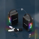 Lenyes S857 RGB Işıklı Çift Mikrofonlu Taşınabilir TWS Bluetooth Speaker Hoparlör v5.3 - 3