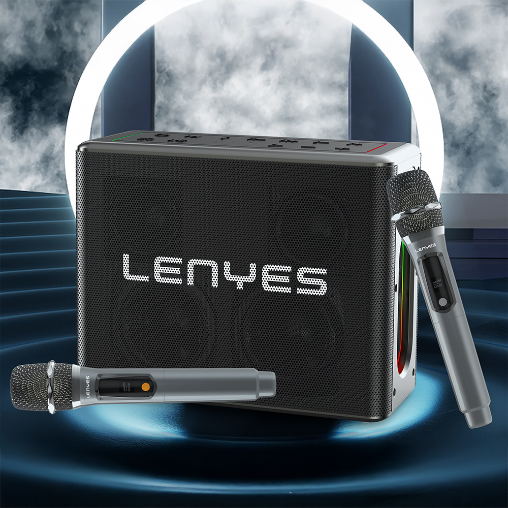 Lenyes S861 12.000mAh Powerbank Özellikli Çift Mikrofonlu Bluetooth Speaker Hoparlör v5.0 - 2