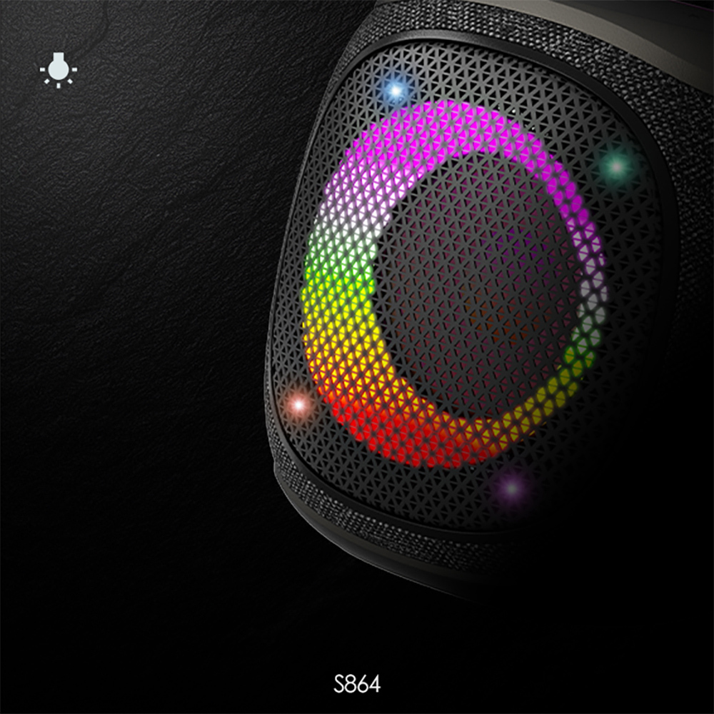 Lenyes S864 RGB Işıklı Taşınabilir TWS Bluetooth Speaker Hoparlör v5.3 - 3