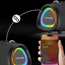 Lenyes S872 RGB Işıklı Taşınabilir Çift Mikrofonlu TWS Bluetooth Speaker Hoparlör v5.3 - 3
