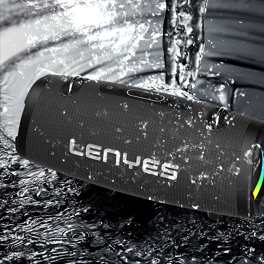 Lenyes S872 RGB Işıklı Taşınabilir Çift Mikrofonlu TWS Bluetooth Speaker Hoparlör v5.3 - 4