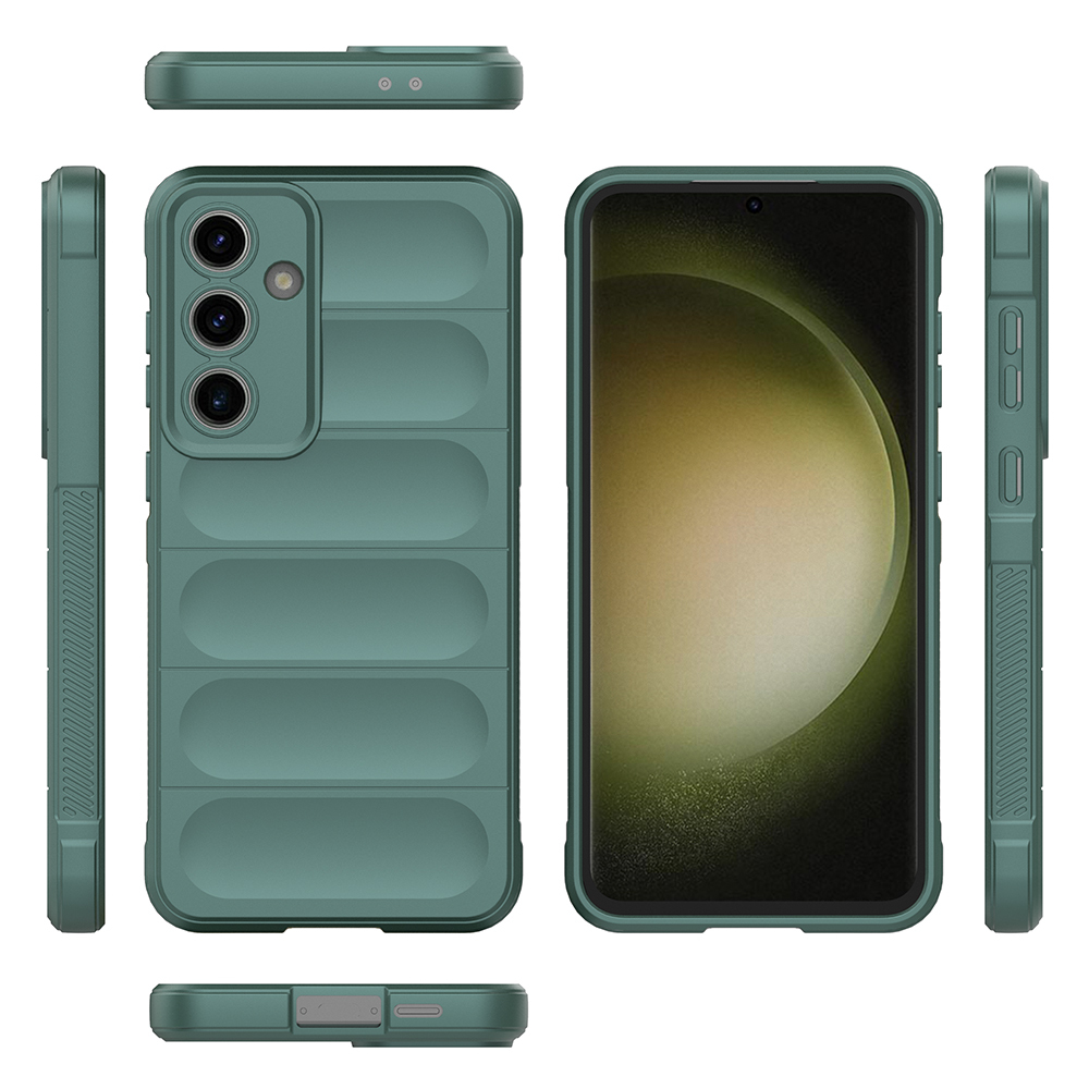 Samsung Galaxy S24 FE Uyumlu Kılıf Esnek TPU Oyuklu Arka Yüzey Tasarımlı Zore Etnik Silikon Kapak - 6