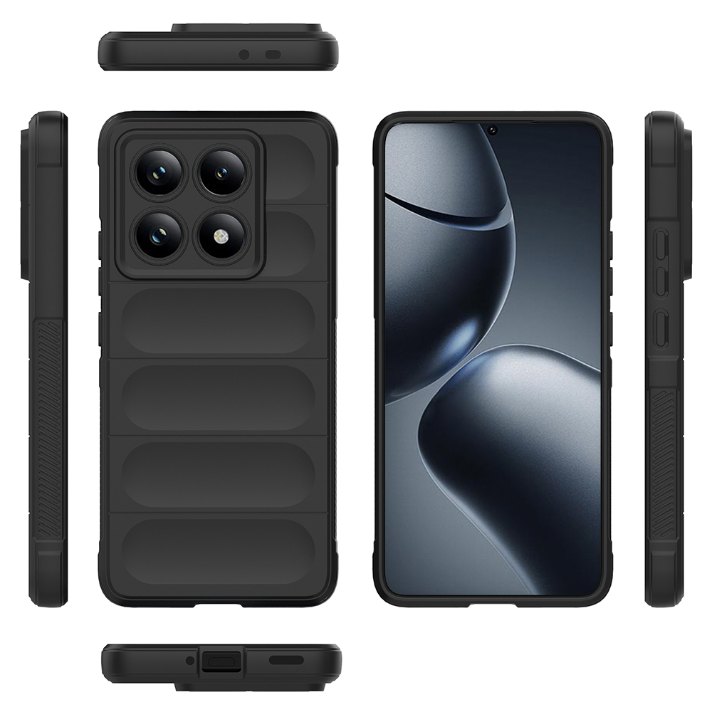 Xiaomi 14T Pro Uyumlu Kılıf Esnek TPU Oyuklu Arka Yüzey Tasarımlı Zore Etnik Silikon Kapak - 5