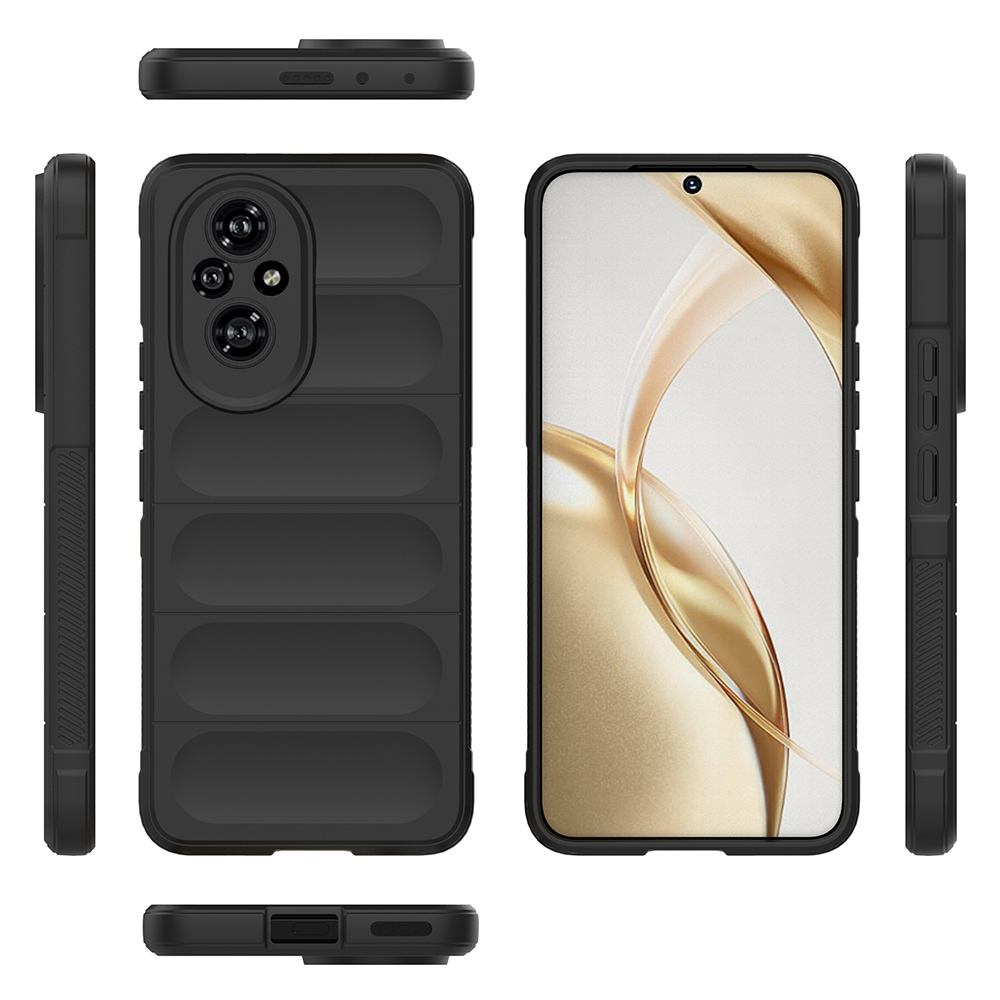 Honor 200 Pro Uyumlu Kılıf Esnek TPU Oyuklu Arka Yüzey Tasarımlı Zore Etnik Silikon Kapak - 5