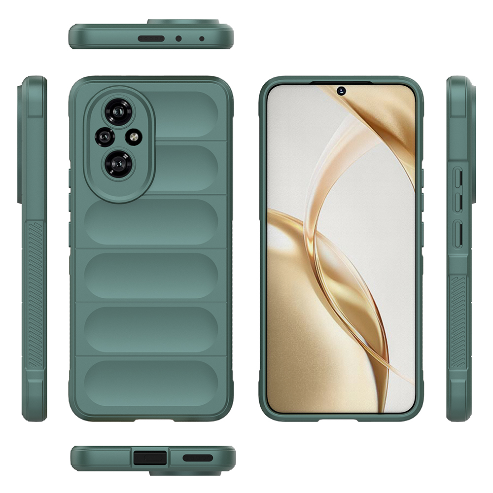 Honor 200 Uyumlu Kılıf Esnek TPU Oyuklu Arka Yüzey Tasarımlı Zore Etnik Silikon Kapak - 4