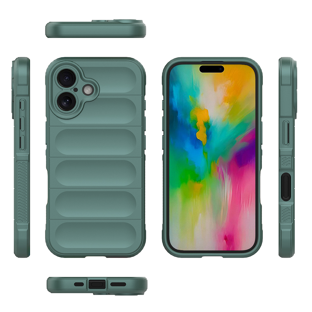 Apple iPhone 16 Uyumlu Kılıf Esnek TPU Oyuklu Arka Yüzey Tasarımlı Zore Etnik Silikon Kapak - 2