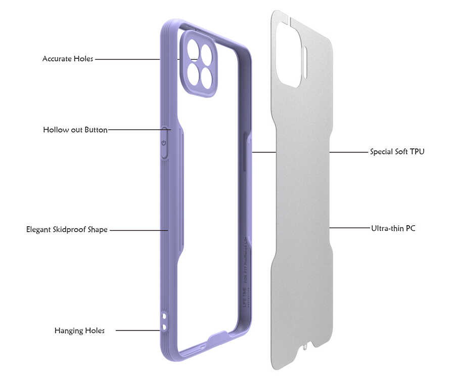 Oppo Reno 4 Lite Uyumlu Kılıf Zore Parfe Kapak - 2