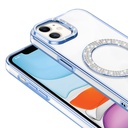 Apple iPhone 11 Uyumlu Kılıf Pırlanta Taş Tasarımlı Magsafe Şarj Özellikli Zore Karetta Silikon Kapak - 8