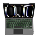 Apple iPad Air 11 2024 Uyumlu Wiwu MK-003 Gizli Kalem Bölmeli Klavyeli Standlı Kılıf - 1