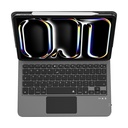 Apple iPad Air 11 2024 Uyumlu Wiwu MK-003 Gizli Kalem Bölmeli Klavyeli Standlı Kılıf - 4