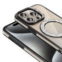 Apple iPhone 15 Pro Max Uyumlu Kılıf Pırlanta Taş Tasarımlı Magsafe Şarj Özellikli Zore Karetta Silikon Kapak - 6