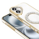 Apple iPhone 16 Plus Uyumlu Kılıf Pırlanta Taş Tasarımlı Magsafe Şarj Özellikli Zore Karetta Silikon Kapak - 6