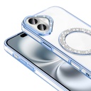 Apple iPhone 16 Plus Uyumlu Kılıf Pırlanta Taş Tasarımlı Magsafe Şarj Özellikli Zore Karetta Silikon Kapak - 12