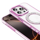 Apple iPhone 16 Pro Max Uyumlu Kılıf Pırlanta Taş Tasarımlı Magsafe Şarj Özellikli Zore Karetta Silikon Kapak - 4