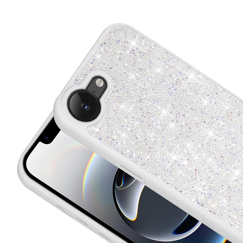 Apple iPhone 16E Uyumlu Kılıf Parlak Taşlı Tasarım Zore Pırlanta Kapak - 4