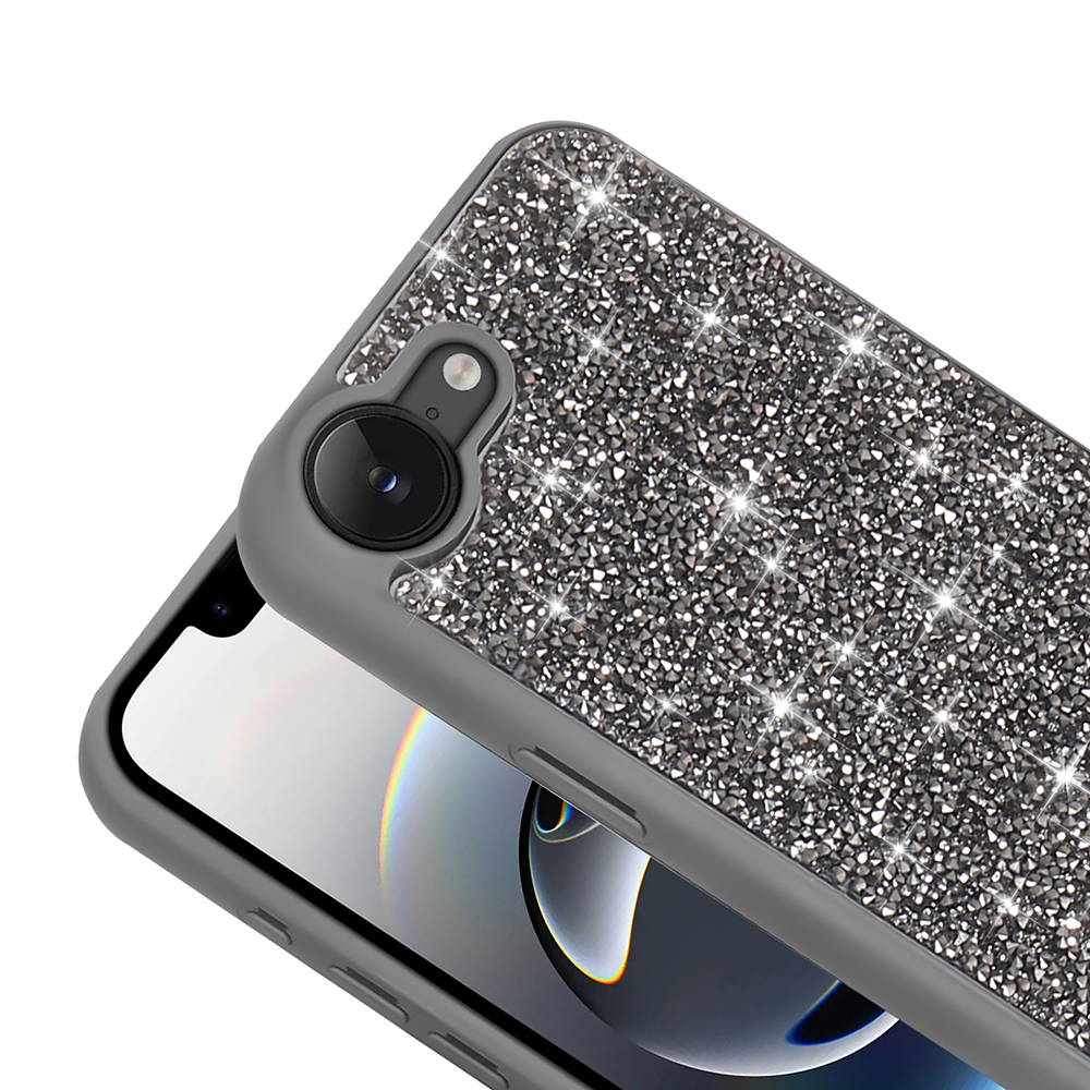 Apple iPhone 16E Uyumlu Kılıf Parlak Taşlı Tasarım Zore Pırlanta Kapak - 6