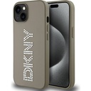 Apple iPhone 14 Uyumlu Kılıf DKNY Orjinal Lisanslı Taşlı DKNY Yazılı Metalik Rhinestones PU Deri Kapak