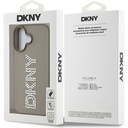 Apple iPhone 16 Uyumlu Kılıf DKNY Orjinal Lisanslı Taşlı DKNY Yazılı Metalik Rhinestones PU Deri Kapak