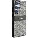 Samsung Galaxy S25 Ultra Uyumlu Kılıf DKNY Orjinal Lisanslı Kartlıklı 3D Yazılı Repeat Texture Pattern Kapak