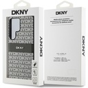 Samsung Galaxy S25 Ultra Uyumlu Kılıf DKNY Orjinal Lisanslı Kartlıklı 3D Yazılı Repeat Texture Pattern Kapak
