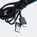 Lenyes LC541 USB-A + Type-C to Lightning – Type-C – Akıllı Saat Şarj Kablosu 60W 1M - 6