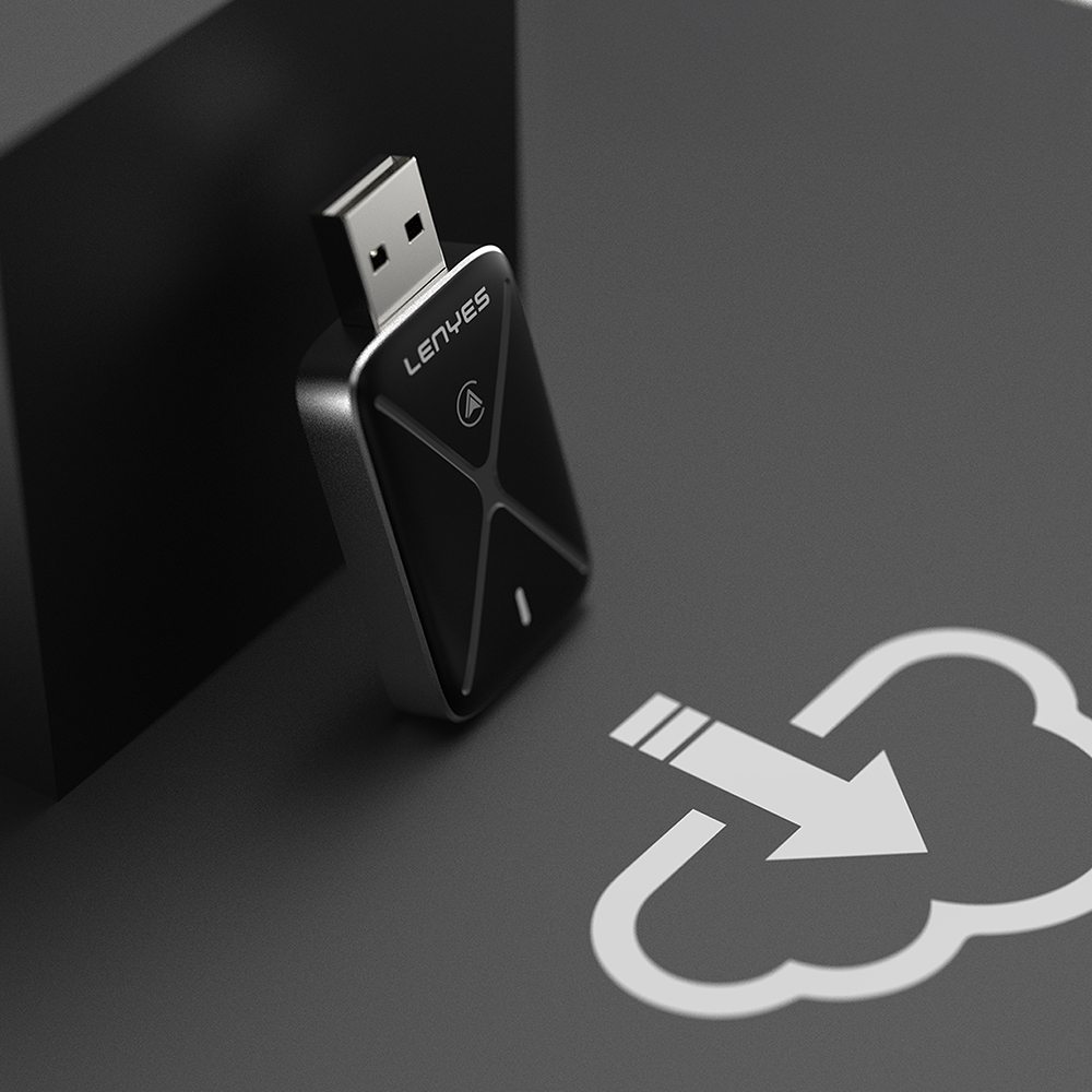 Lenyes LCP01 USB Bluetooth 5.0 Wireless Transmitter Adaptör - 3