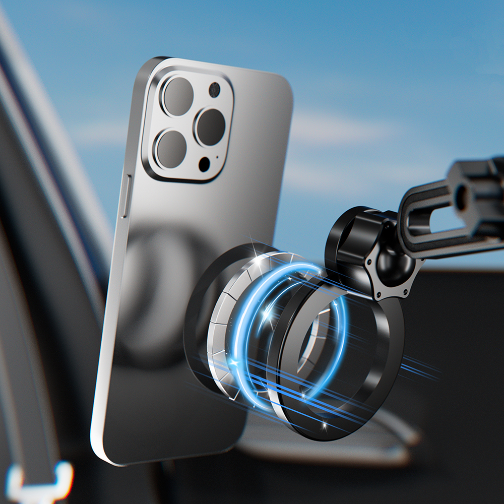 Lenyes CR189 360 Derece Dönebilen 2 in 1 Araç Telefon Tutucu ve Bardak Tutucu - 4