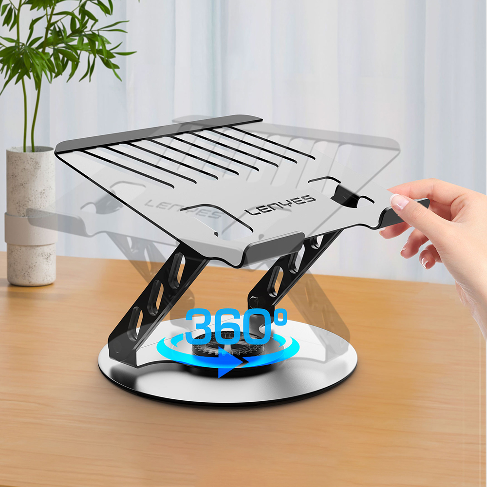 Lenyes CR190 360 Derece Dönebilen Katlanabilir Laptop Standı - 7