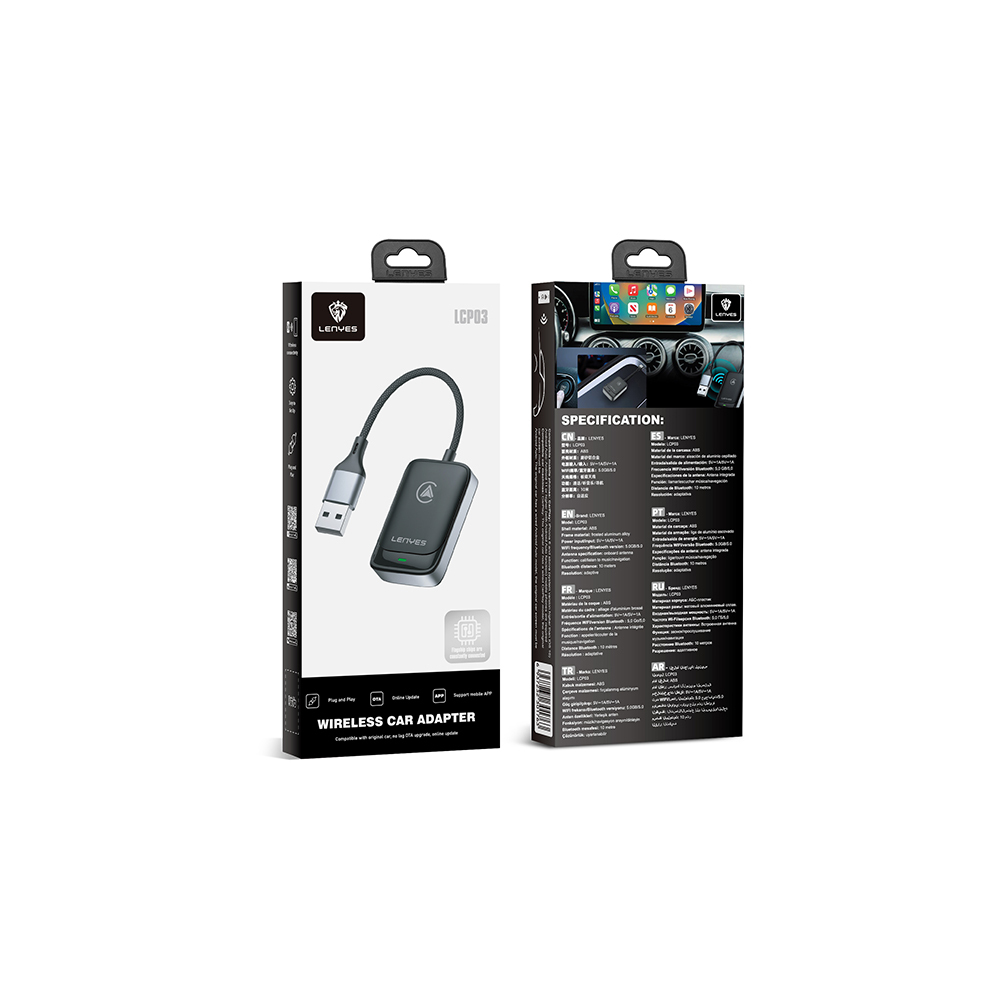 Lenyes LCP03 USB Bluetooth 5.0 Wireless Transmitter Adaptör - 1