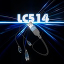 Lenyes LC514 USB-A to Type-C Hızlı Şarj Özellikli Örgülü Data ve Şarj Kablosu 15W 1M - 2