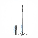 Lenyes LPH107 Canlı Yayın Dolgu Işıklı Kumandalı 360 Derece Dönebilen Selfie Çubuğu ve Tripod - 6