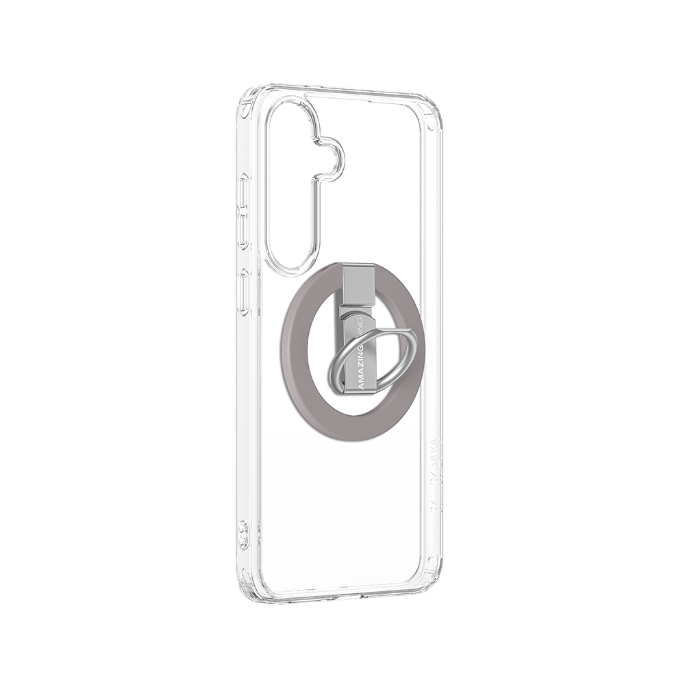 Samsung Galaxy S25 Uyumlu Kılıf Magsafe Şarj Özellikli Yüzük Standlı Amazingthing Minimal Grip Serisi Kapak - 3