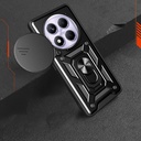Xiaomi Redmi Note 14 Pro 4G Uyumlu Kılıf Magnetik Standlı Kamera Korumalı Zore Sürgülü Vega Kapak - 7