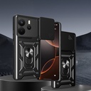 Xiaomi Redmi Note 14 Uyumlu Kılıf Magnetik Standlı Kamera Korumalı Zore Sürgülü Vega Kapak