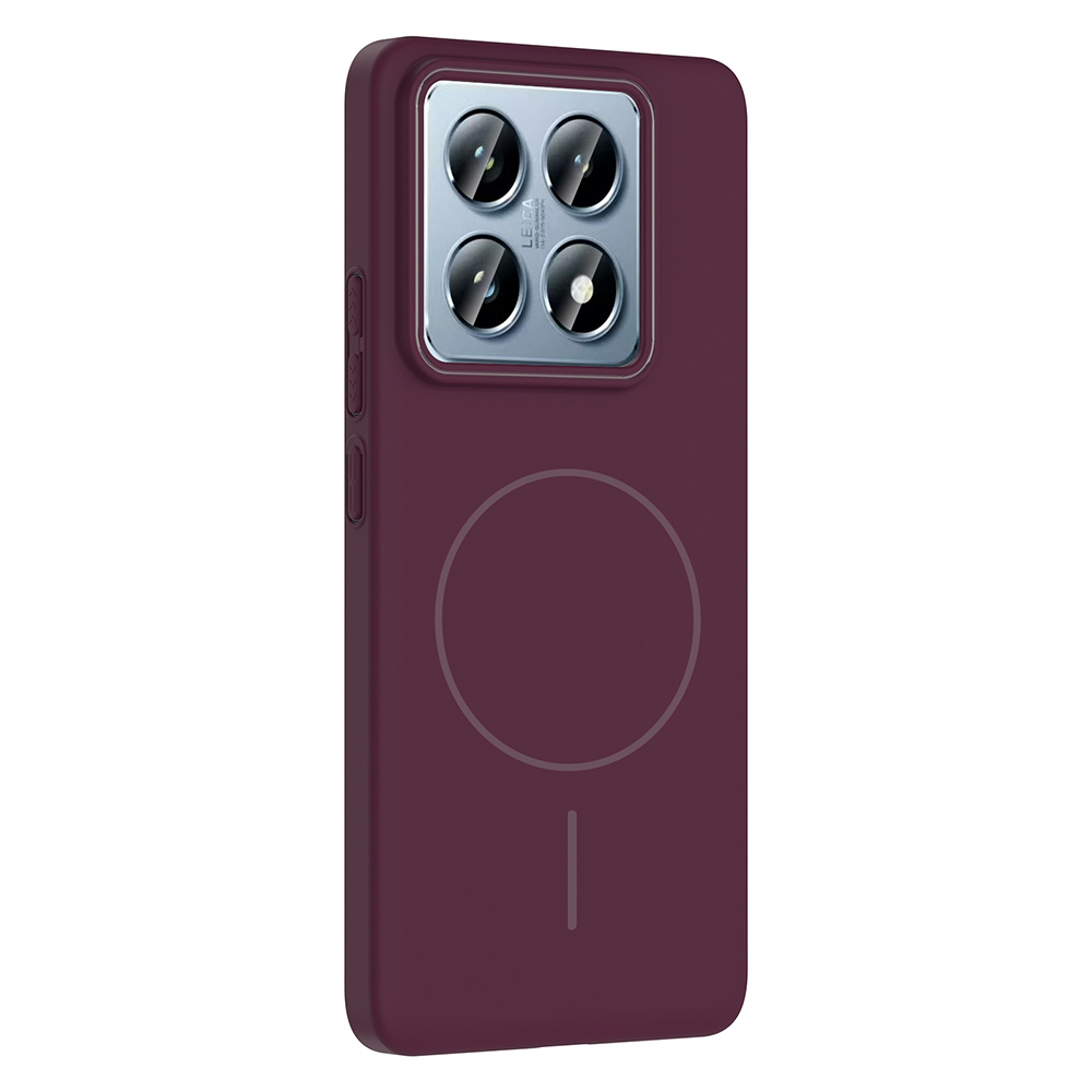 Xiaomi 14T Pro Uyumlu Kılıf M-safe Şarj Özellikli Zore Ruby Sert Kapak - 1