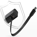 Recci RC102E GaN Teknolojili Hızlı Şarj Başlığı USB-A to Type-C PD 40W Type-C Kablolu Şarj Seti - 3