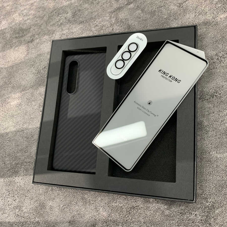 Samsung Galaxy Z Fold 3 Uyumlu Kılıf Benks 3 in 1 Suit Kapak - 7
