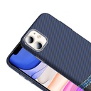 Apple iPhone 11 Uyumlu Kılıf M-safe Şarj Özellikli Karbon Fiber Görünümlü Zore Gros Kapak - 8