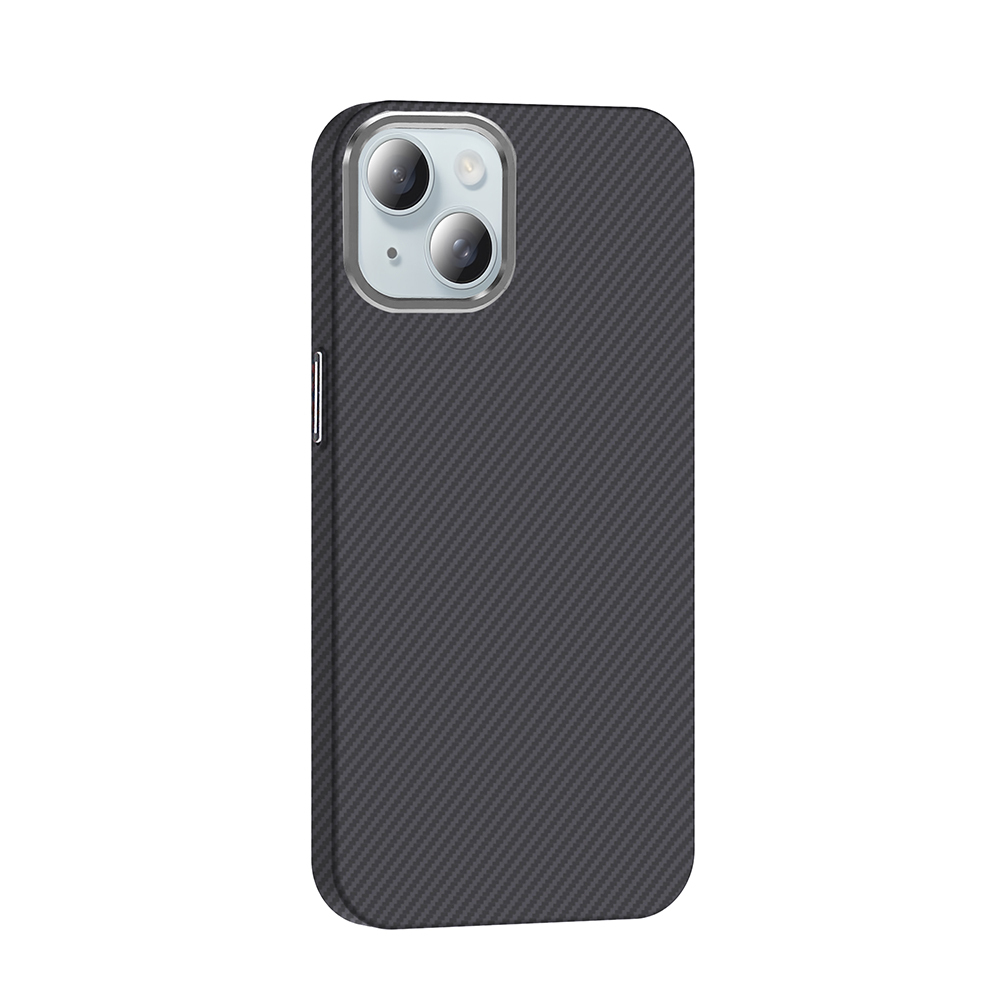 Apple iPhone 15 Uyumlu Kılıf M-safe Şarj Özellikli Karbon Fiber Görünümlü Zore Gros Kapak - 5