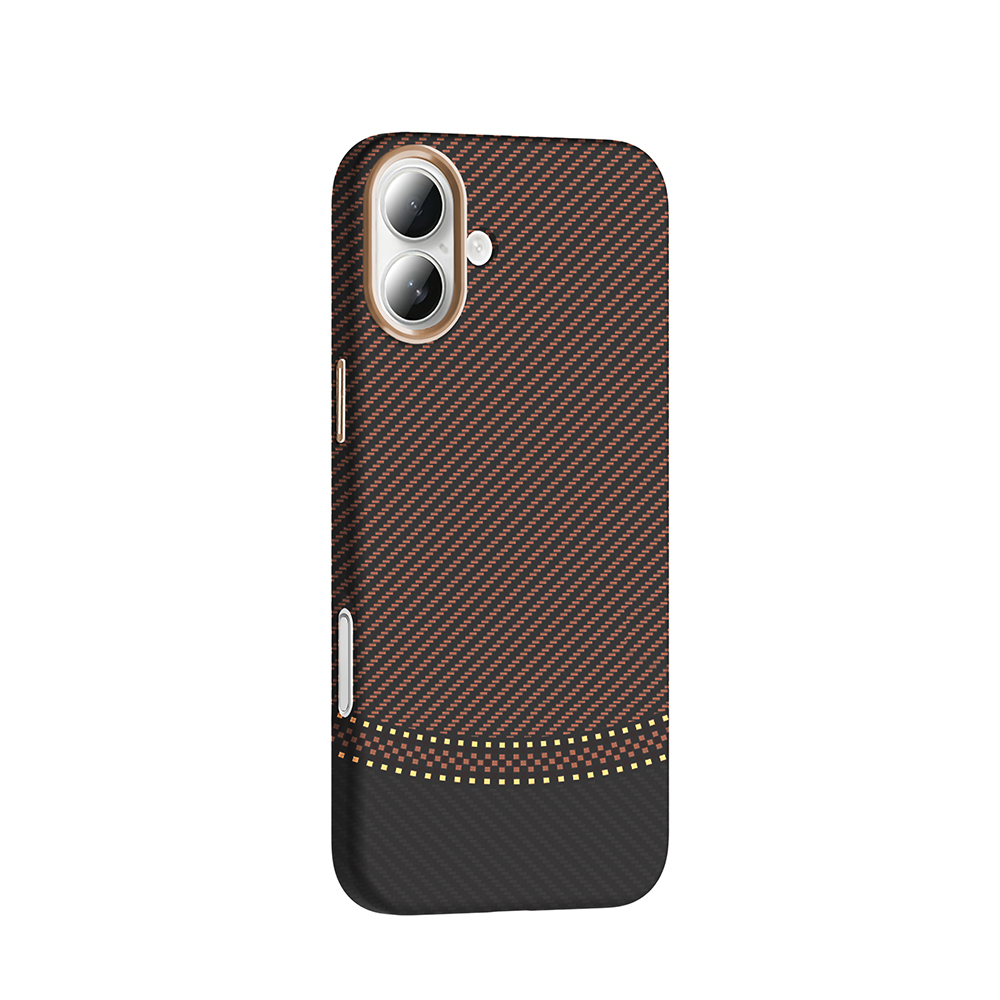 Apple iPhone 16 Uyumlu Kılıf M-safe Şarj Özellikli Karbon Fiber Görünümlü Zore Gros Kapak - 3