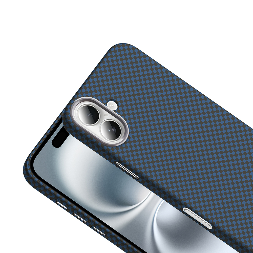 Apple iPhone 16 Uyumlu Kılıf M-safe Şarj Özellikli Karbon Fiber Görünümlü Zore Gros Kapak - 10