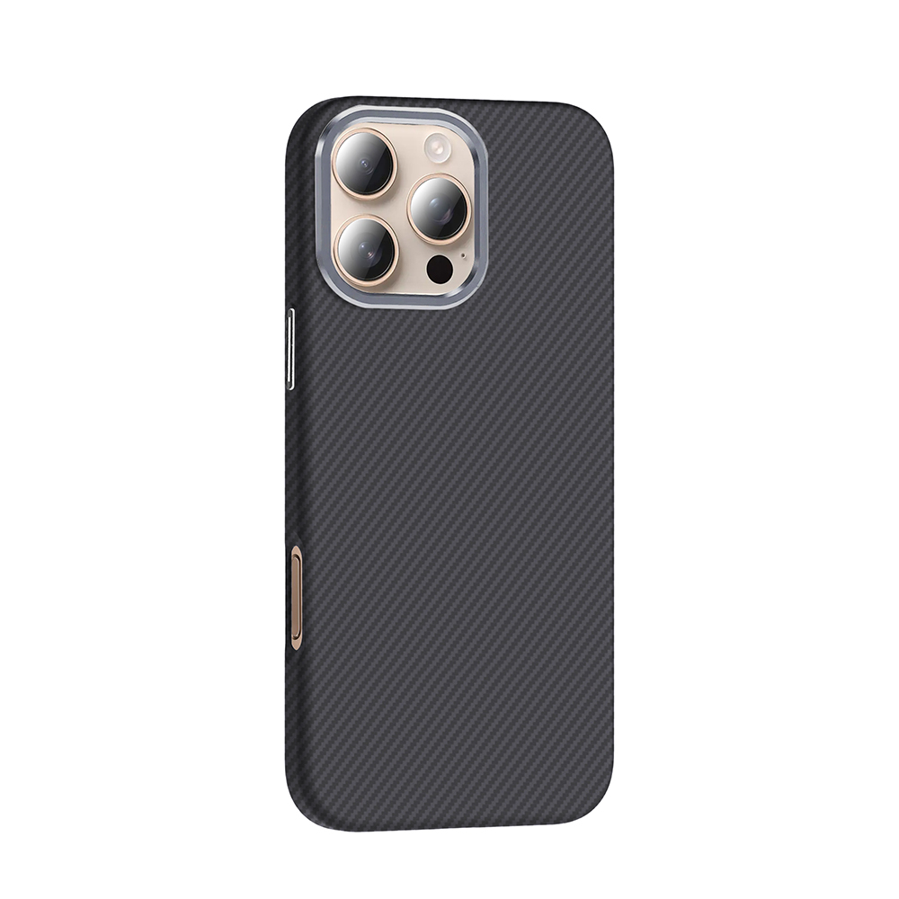 Apple iPhone 16 Pro Max Uyumlu Kılıf M-safe Şarj Özellikli Karbon Fiber Görünümlü Zore Gros Kapak - 7