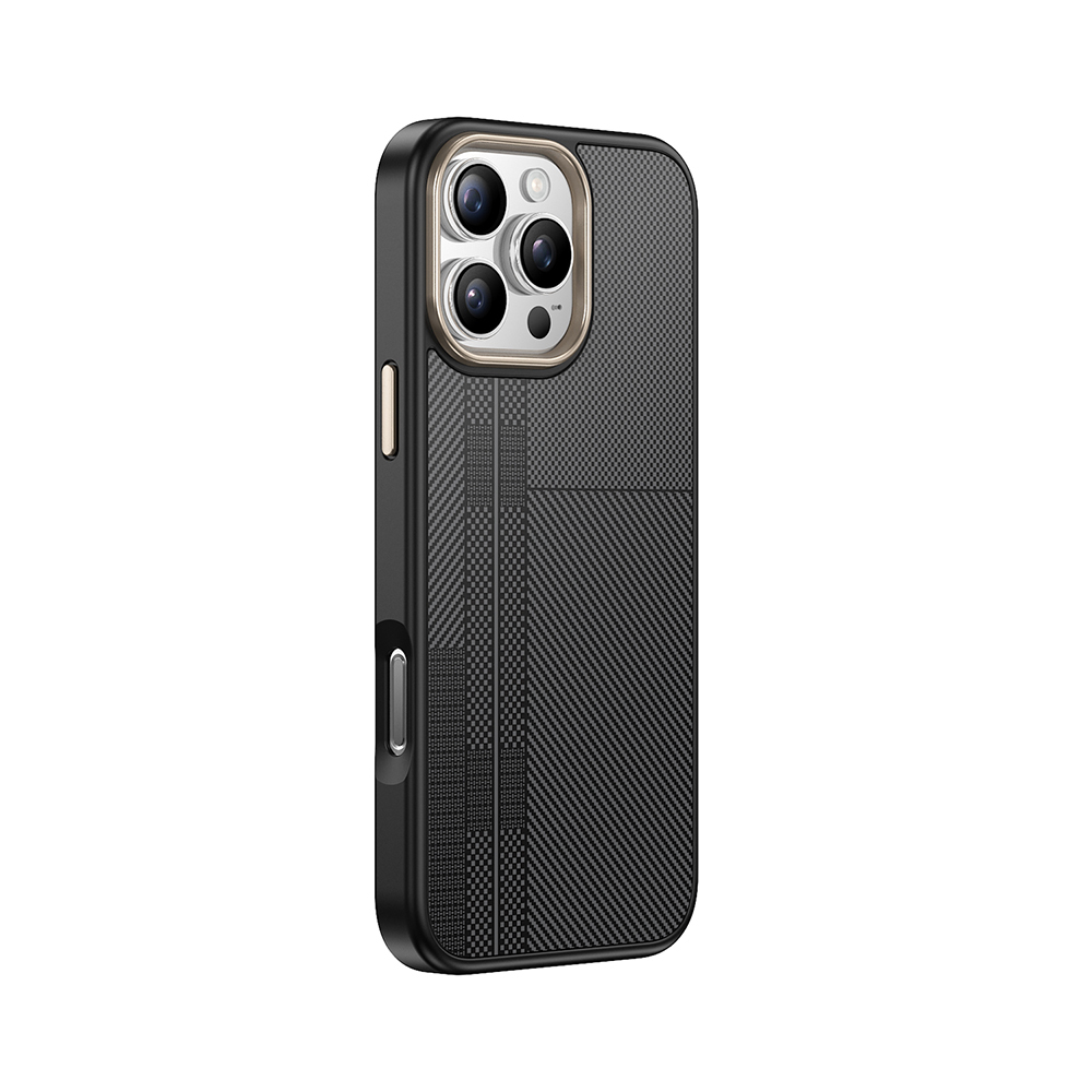 Apple iPhone 16 Pro Max Uyumlu Kılıf M-safe Şarj Özellikli Karbon Fiber Görünümlü Zore Antina Kapak - 1