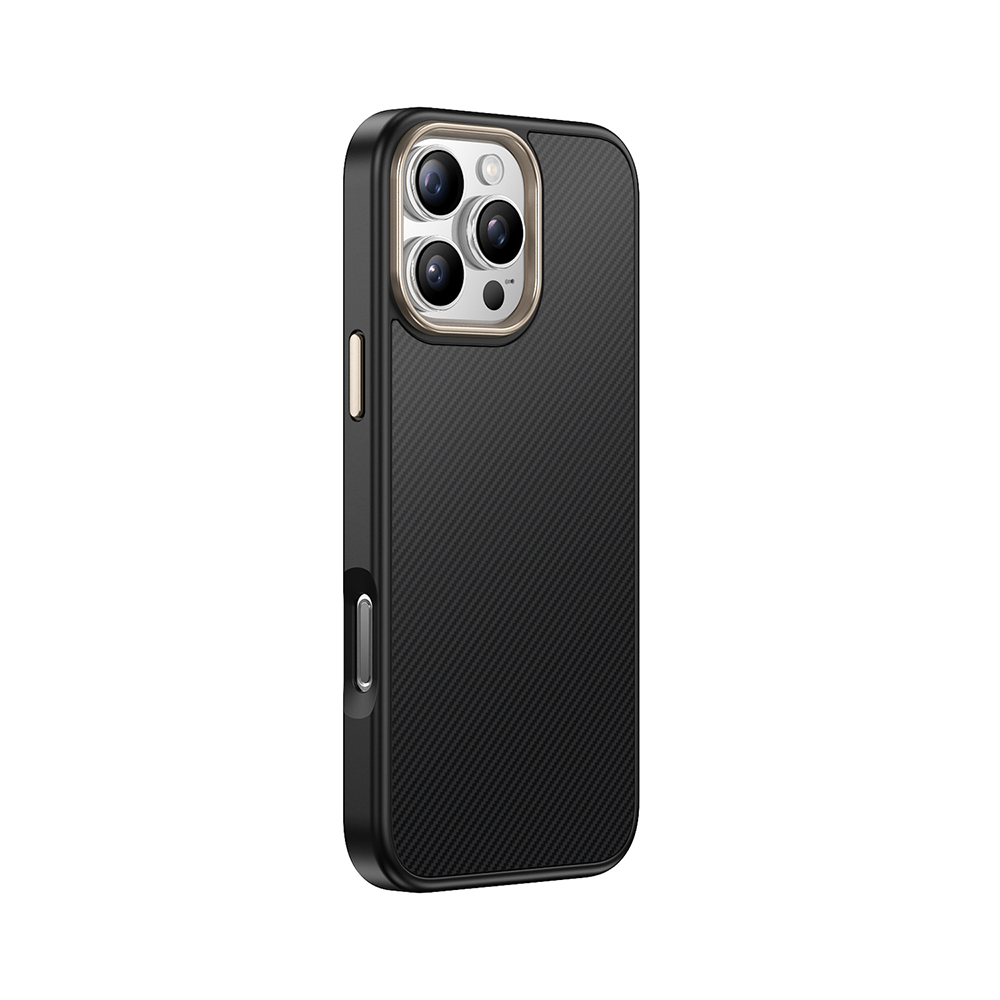 Apple iPhone 16 Pro Max Uyumlu Kılıf M-safe Şarj Özellikli Karbon Fiber Görünümlü Zore Antina Kapak - 4